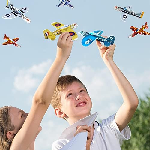 XIPEGPA 60 PCS Aviões de planos de planos de planos a granel Toy para crianças brinquedos de avião de papel para crianças para festa