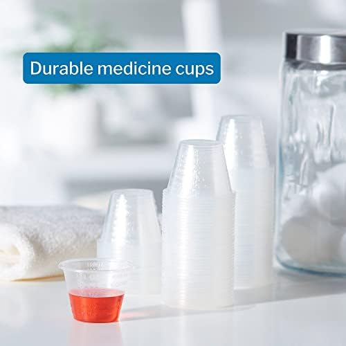 McKesson Medicine Cups, graduado, plástico, descartável, claro, 1 oz, 100 contagens, 50 pacotes, 5000 no total