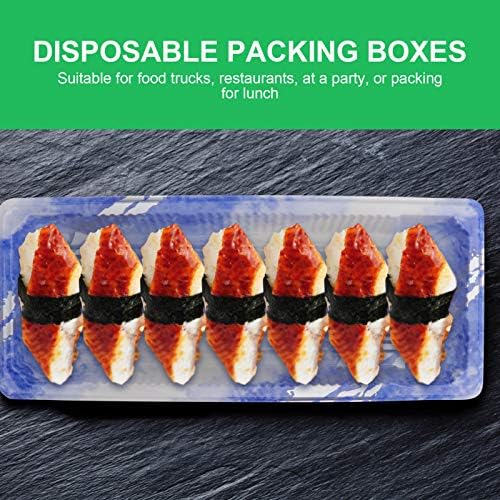 Recipientes de alimentos de cabilock Cupcake Box 25pcs Disponível Sushi bandejas de sushi contêineres de plástico para ir caixão
