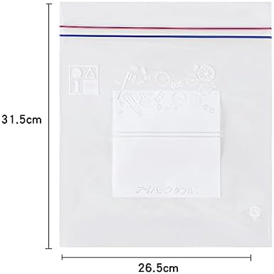 M&K Home espessada espessada de plástico de alimentos para refrigerador de vedação ziplock de saco de armazenamento Pacote de proteção de frescura Pacote de plástico transparente