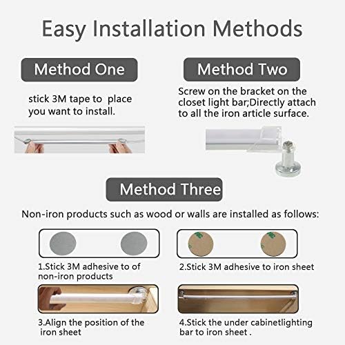 Luluan Dimmable sob iluminação do gabinete, 3 temperaturas de cor portátil tiras de leitura USB Craft Light LED LED LED LEITURA