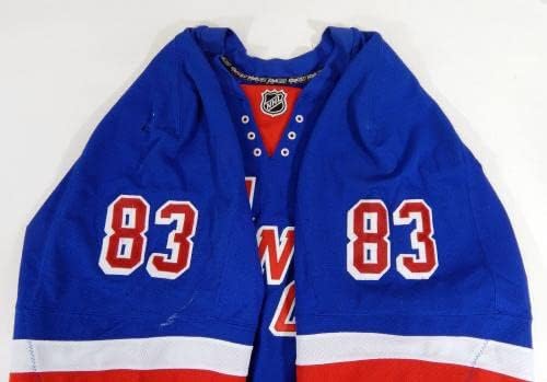 New York Rangers Turner OttenBreit 83 Jogo emitido POS Usado Blue Jersey DP08959 - Jogo usado NHL Jerseys