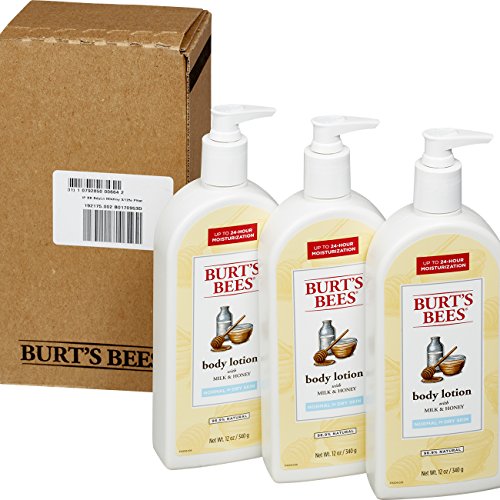 Burt's Bees Milk and Honey Body Loção, 12 onças