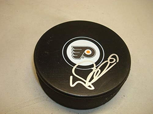 Valtteri Filppula assinou o Philadelphia Flyers Hockey Puck autografado 1b - Pucks de NHL autografados