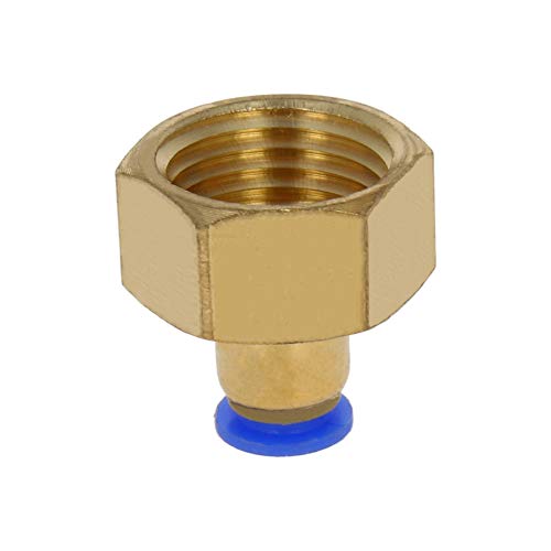 OTHMRO CONECTOR rápido PCF6-01 6mm-9,5mm Plástico Brass Blue Push Push para conectar os acessórios do tubo Male Thread Push Lock Thread