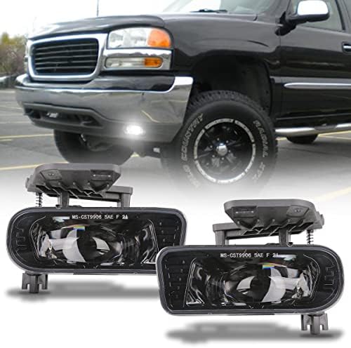 GXENOGO LED LED LUZES DE FOG COMPATÍVEL COM 1999-2002 GMC SIERRA 2000-2006 GMC YUKON/YUKON XL Caminhão de coleta de neblina