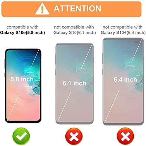 Kudex Samsung S10E Caso Cartão de carteira, fólio de couro FolliP Proteção de corpo inteiro Tampa de estojo traseiro [Recurso do suporte]