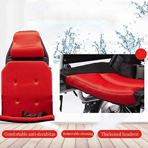 Neochy Fashion Portable Cadeia portátil Cadeia de rodas de backrest dobrável leve com os apoios de braços de traseiro giro