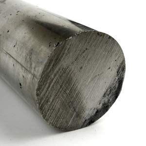 304 Barra redonda de aço inoxidável, acabamento não polido, recozido, AMS 5639/ASTM A276/AMS QQ-S 763/ASTM A276, 1,625 Diâmetro, 72