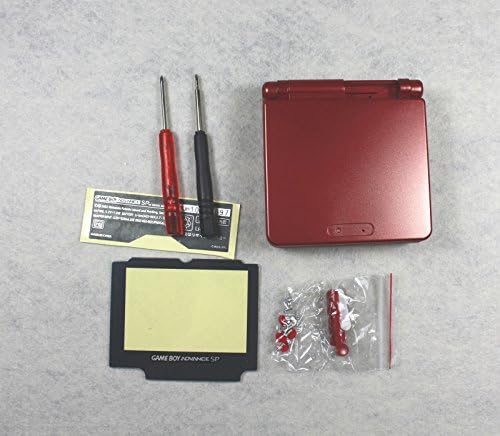 Vivi Audio Red Hous Hous Housh Shell Caso Caso Reparação Parte do GBA SP Gameboy Advance SP