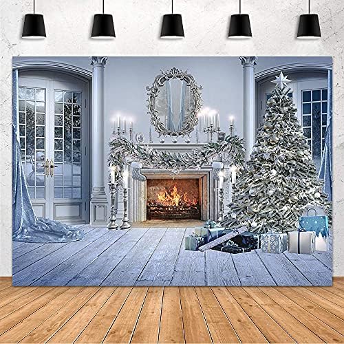 Cenário de natal mehofond para fotografia de Natal Família retrato foto de fundo inverno natal árvore villa decoração de bandeira