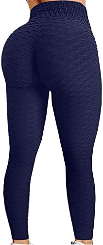 Calças de ioga de cintura alta para mulheres Treino de barriga de barriga para mulheres Leggings Treque de back ginástica correndo