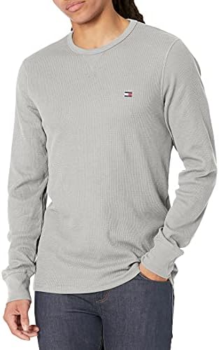 Tommy Hilfiger Men's Térmico Manga Longa Camisa de Crew pescoço