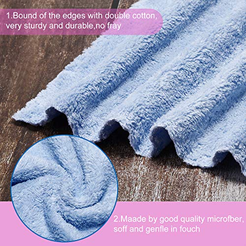 12 peças Microfiber Wash Facial Pano Removedor de maquiagem panos reutilizáveis ​​pano de lavagem de rosto Toalha de toalha