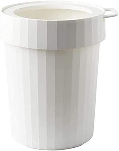Lata de lixo lixo lata bin doméstico lixo portátil lata de estar de estar simples com anel de pressão sem capa de cozinha cesto de lixo