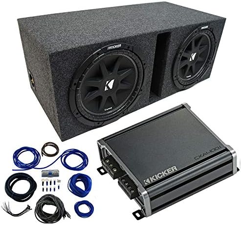 ASC 212VH Compatível com veículo universal Dual 12 Subwoofer Subwoofer estéreo Gabinete estéreo 5/8 MDF, 46CXA4001