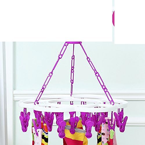 Yumuo cabides infantis bebês roupas íntimas de barracas de plástico multiuso, gancho de plástico redondo, rack de vento