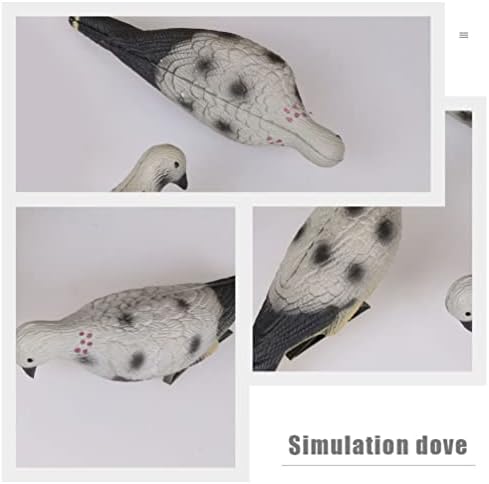 Milisten Christmas Dove Hunting Dragoys 3D Pigeon Target Target Starters Target Dove Shaped Alvos para o tiro com arco de acampamento de lojas de casa