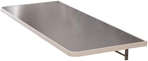 Dobrar a mesa de trabalho de mesa de jantar de bancada de parede dobrada, bancada de trabalho em aço inoxidável, para