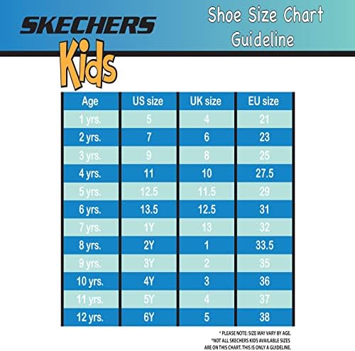 Skechers Kids Girls Street Shoutouts de 2,0 estrelas, tênis de glamour, preto, 4,5 Big Kid