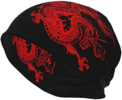 Dragon Slouchy Beanie Cap Knit Chap