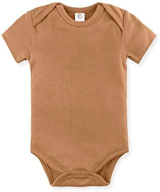 Organics coloridos unissex Baby Organic Bodysuit - Manga curta Infantil One Piece