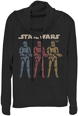 Star Wars Wars Feminino de Manga Lonja Pullover de pescoço