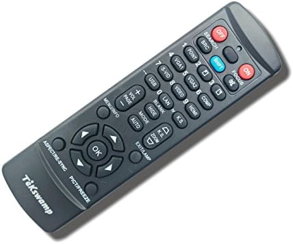 Controle remoto do projetor de vídeo tekswamp para sanyo plc-wtc500l