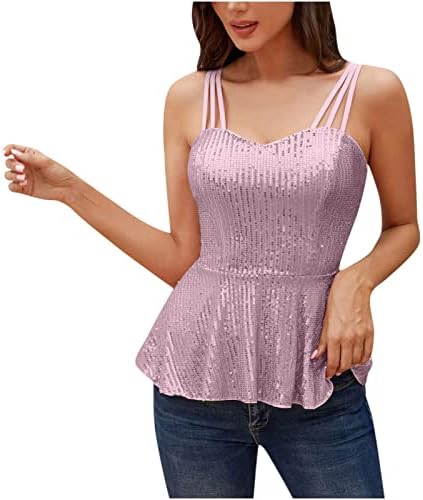 SLIP SLIP SLIP LENCILA DE LENHA DE LEXLINA COMO CAMISOLE Blusa Glitter Camisole Camisole para senhoras Camisole JA