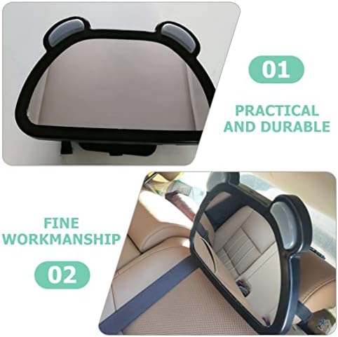 Espelho de carro de bebê espelho de banco traseiro: Segurança Vista traseira espelho do assento do assento espelho retrovisor infantil para crianças Acessórios para crianças de automóveis Acessórios para veículos automáticos
