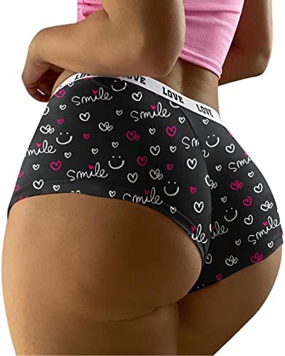 Jiemuxiu Girls Dia dos Namorados do Dia dos Namorados Hawaii Panties Coração de roupa íntima Mulheres íntimas 2023