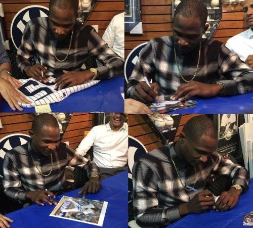 Domingo German assinou nenhum rebatedor Yankees Rookie Stat Jersey PSA COA na loja Auto - camisas MLB autografadas