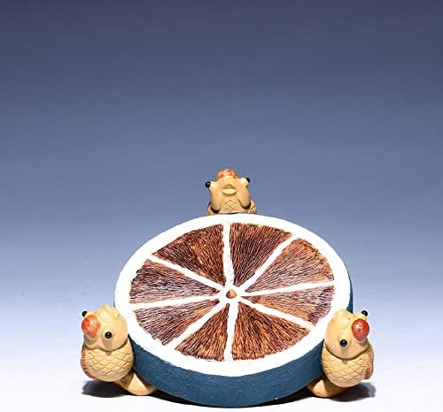 Ornamentos de bandeja de chá de areia roxa Ornamentos de chá de chá genuíno Jinyu Mantang Base Base Manter o arrasto pode ser
