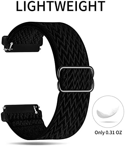 XJIM Bandas de nylon elástico para Fitbit Versa/Versa 2/Versa Lite/Versa SE para homens, Homens Sport Ajustável de Fabric Sport