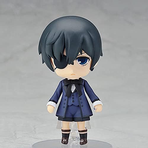 Q versão Ciel Phantomhive Model Doll, o protagonista masculino no anime Kuroshitsuji, a postura permanente tem 3,9 polegadas