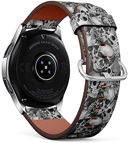 Substituição de couro S -Tipo Substituição de pulseira de pulseiras compatíveis com Samsung Galaxy Watch 42mm 46mm Watch