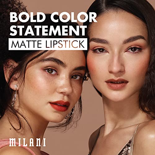 Milani Bold Color Declaração Matte Lipstick - Eu sou Bold Vegan, batom de cor em negrito sem crueldade com um acabamento fosco