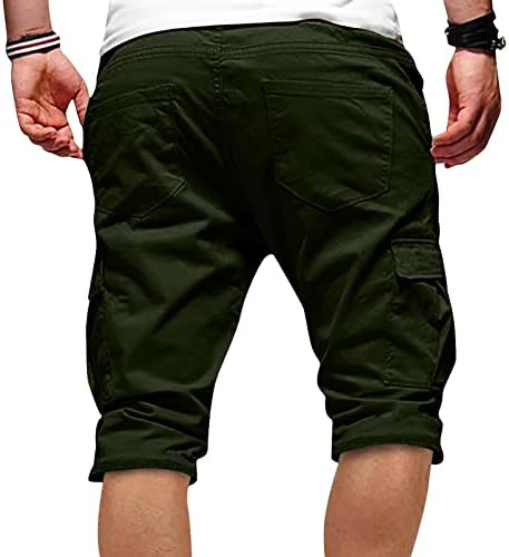 Shorts masculinos, verão masculino casual ao ar livre de retalhos casuais bolsos de macacão esportes shorts de ferramentas