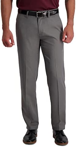 Haggar Men's Cool 18 Pro Straight Fit Front Front Superflex Waudand Pant