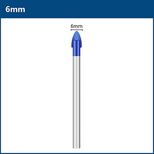 Broca de vidro pedaços de broca de metal triangular de 6/8 mm