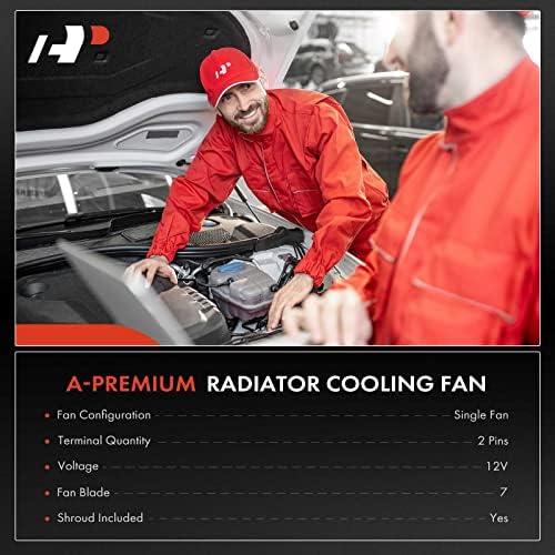 Motor do radiador do motor A-premium Conjunto do ventilador de resfriamento com cobertura compatível com Acura TLX 2015-2020,