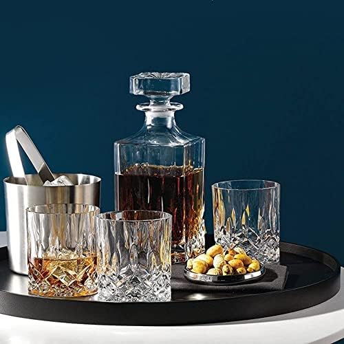 Dh Whisky Glasses Conjunto de 4 com uma elegante caixa de presente - 10 onças de rochas para escocês, bourbon, bebidas alcoólicas