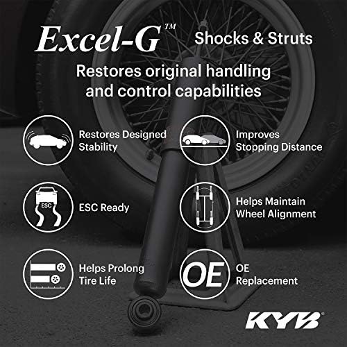 Kyb 349194 Excel-G Gas Shock, preto