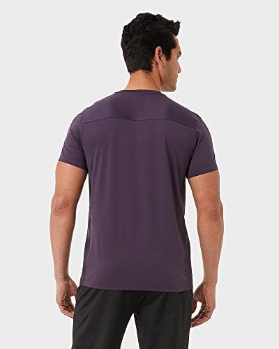 32 graus Painel de malha masculina Camiseta ativa | Ajuste relaxado | Painéis de ombro e laterais de malha | Respirável