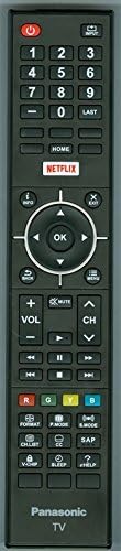 845-050-05B4 Remote Control Compatible with Panasonic TVs TC-50CX400, TC-50CX400U, TC-55CX400, TC-55CX400U, TC-55CX420, TC-55CX420U, TC-65CX400, TC-65CX400U, TC-65CX420, TC-65CX420U .