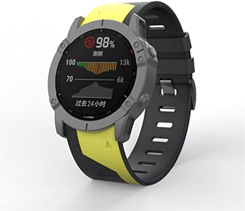 CEKGDB 22 26MM RATIMENTO COLORFIDO COLORNO PARA GARMIN FENIX 7 7X Silicone EasyFit Watch Watch