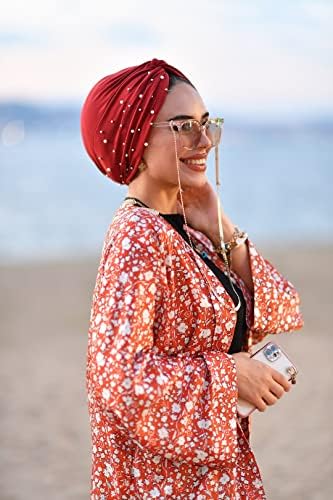 Pérola Turban-Turban para Women-Hijab for Women | Engazas de cabelo para mulheres | Hijab Undercap-Caps-Instant Hijab