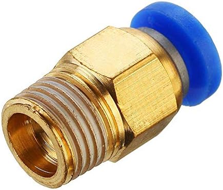 FAUUCHE JF-XUAN Brass Pneumatic Connector Justiça rápida 1,75mm compatível com a impressora 3D J-CAPEL Extrusora remota 3D Acessórios para impressora