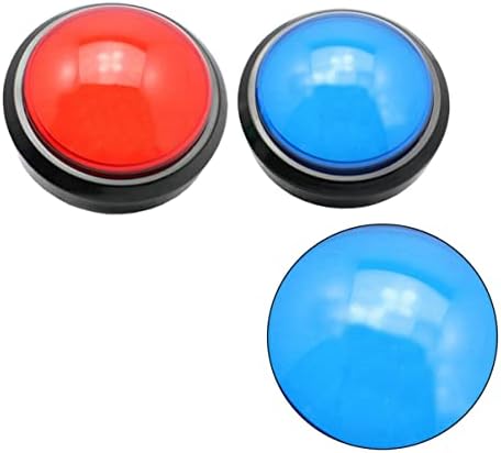 Toyandona 6pcs Button Home Family Buzzers: Big Classroom Sonds Sons Red Birzzer Responder Toy para Alarm Acessórios Noturnos