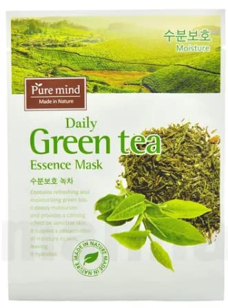 Máscara diária de essência do chá verde - 23 ml x 10 folhas